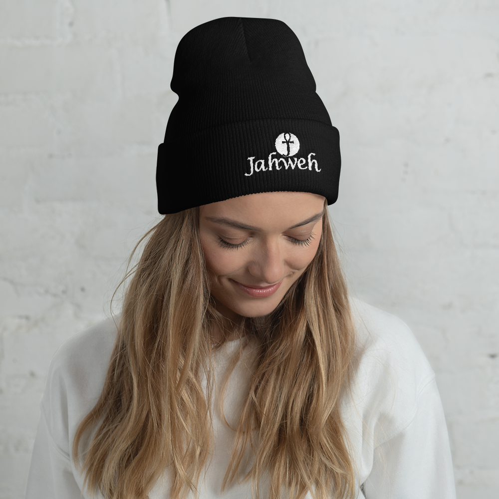 Jahweh Embroidered Logo Cuffed Beanie